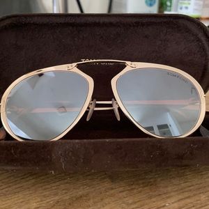 Tom Ford Rose Gold Dashel Aviator Sunglasses